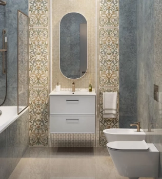 Тумба PIANO Classic подвесная 65 см, 2 ящика, ясень белый матовый