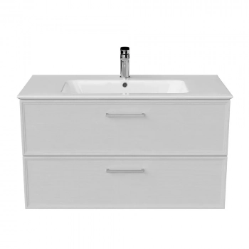 Тумба PIANO Classic подвесная 95 см, 2 ящика, ясень белый матовый