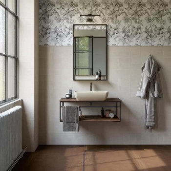 Раковина PLAZA накладная 55, песочная матовая