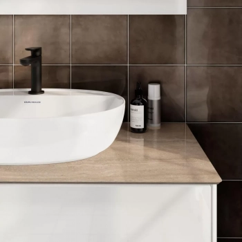 Раковина PLAZA накладная 60, белая глянцевая