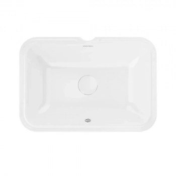 Раковина PLAZA встраиваемая снизу 55, белая глянцевая