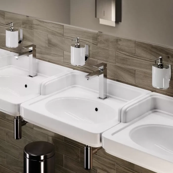 Раковина POMPEI подвесная/мебельная 60, белая глянцевая