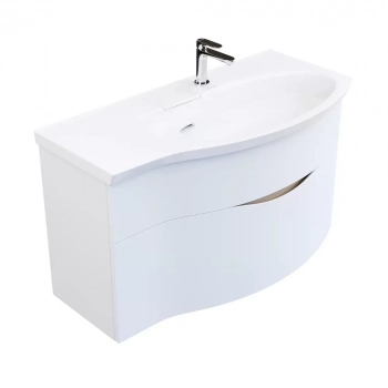 Тумба RIVA 100 см правая, белая матовая