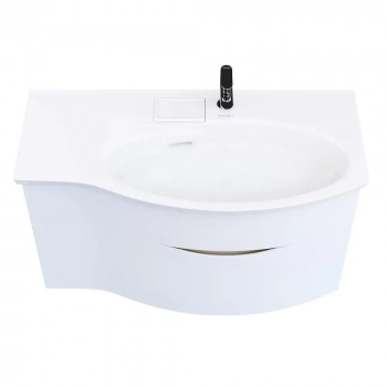 Тумба RIVA 100 см правая, белая матовая