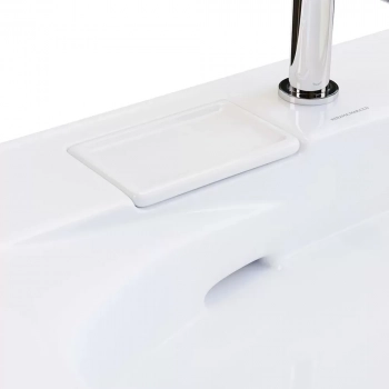 Раковина RIVA мебельная правая с крепежом 100, белая глянцевая