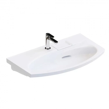 Раковина RIVA мебельная с крепежом 80, белая глянцевая