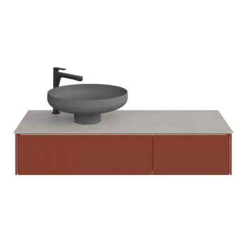 Спец. изделие дек. для накладных раковин Safi/Сафи Риккарди 120 см, серый светлый матовый