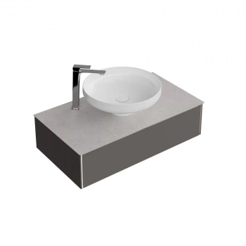 Спец. изделие дек. для накладных раковин Safi/Сафи Риккарди 90 см, серый светлый матовый