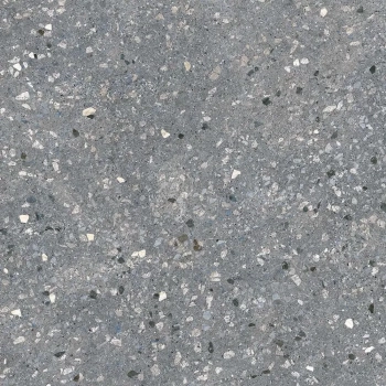 Терраццо серый тёмный обрезной 60x60x0,9