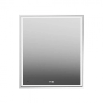 Зеркало TECNO c LED 70 с подсветкой, с функцией антизапотевание, белый глянцевый