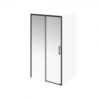 Душевая дверь VETRO, раздвижная, 110х195, матовый черный