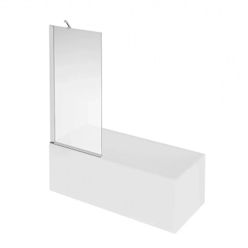 Шторка на ванну VETRO, распашная 80х150, хром