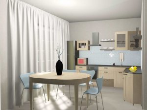 Готовая интерьерная капсула для 1-комнатной квартиры 32,92 м² в ЖК «Новый Смоленск»