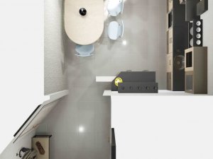 Готовая интерьерная капсула для 1-комнатной квартиры 32,92 м² в ЖК «Новый Смоленск»